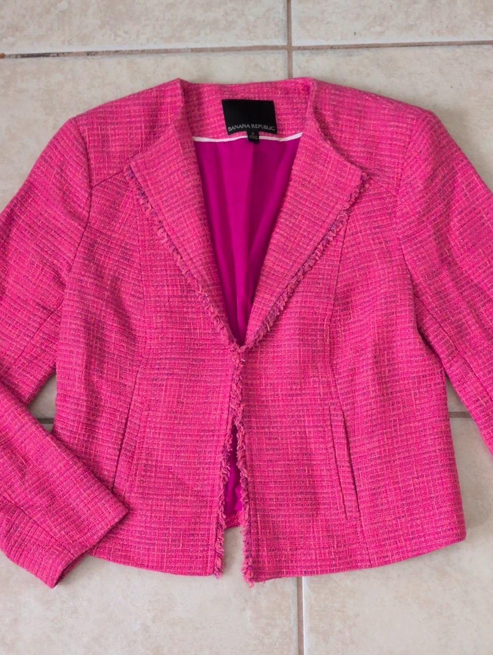 Banana Republic Pink Blazer Size 2